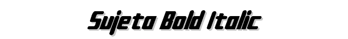 Sujeta Bold Italic font